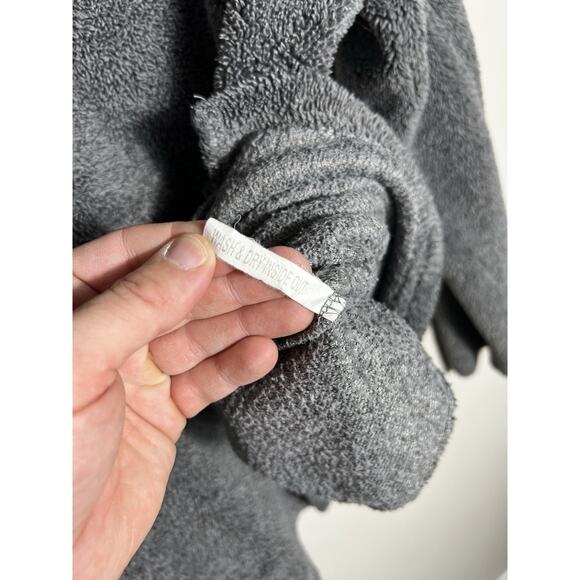 Clemson Sherpa Pullover By Three Square 1/4 Zip Sz. L Grey Tiger Paw Warm Soft - Picture 10 of 13